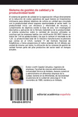 Sistema de gestión de calidad y la productividad textil Sistema de gestión de calidad y la productividad textil