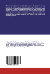 Microencapsulation of probiotics and their incorporation in yoghurt