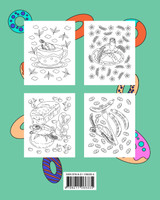 Kawaii Food and Sea Turtle Coloring Book Kawaii Food and Sea Turtle Coloring Book