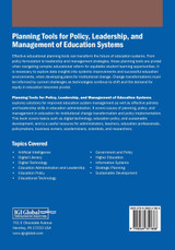 Planning Tools for Policy, Leadership, and Management of Education Systems