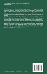 The Measurement of Economic Relationships