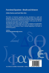 Functional Equations - Results and Advances