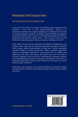 Privatisation in the European Union Privatisation in the European Union