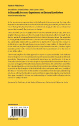 In Situ and Laboratory Experiments on Electoral Law Reform