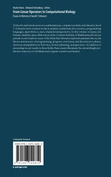 From Linear Operators to Computational Biology
