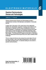 Quantum Semiconductor Devices and Technologies