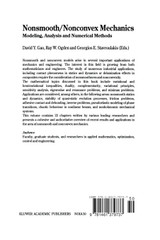 Nonsmooth/Nonconvex Mechanics