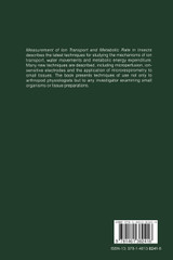 Measurement of Ion Transport and Metabolic Rate in Insects