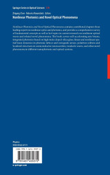 Nonlinear Photonics and Novel Optical Phenomena
