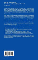 Cluster Analysis in Neuropsychological Research Cluster Analysis in Neuropsychological Research