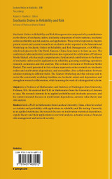 Stochastic Orders in Reliability and Risk