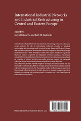 International Industrial Networks and Industrial Restructuring in Central and Eastern Europe