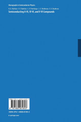 Semiconducting II-VI, IV-VI, and V-VI Compounds Semiconducting II-VI, IV-VI, and V-VI Compounds