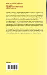 Topical Directions of Informatics Topical Directions of Informatics