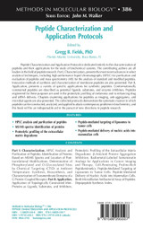 Peptide Characterization and Application Protocols Peptide Characterization and Application Protocols