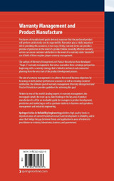 Warranty Management and Product Manufacture Warranty Management and Product Manufacture