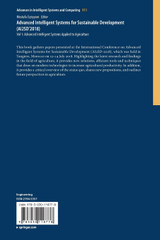 Advanced Intelligent Systems for Sustainable Development (AI2SD'2018)