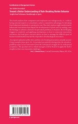 Toward a Better Understanding of Rule-Breaking Market Behavior Toward a Better Understanding of Rule-Breaking Market Behavior