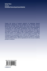 Gravitational Theories Beyond General Relativity Gravitational Theories Beyond General Relativity