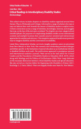 Critical Readings in Interdisciplinary Disability Studies