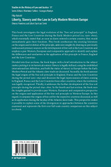 Liberty, Slavery and the Law in Early Modern Western Europe Liberty, Slavery and the Law in Early Modern Western Europe