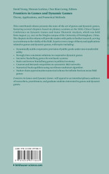 Frontiers in Games and Dynamic Games