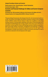 Economic and Financial Challenges for Balkan and Eastern European Countries Economic and Financial Challenges for Balkan and Eastern European Countries