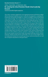 Re-centering the Critical Potential of Nordic School Leadership Research Re-centering the Critical Potential of Nordic School Leadership Research