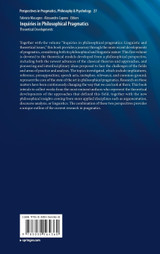 Inquiries in Philosophical Pragmatics Inquiries in Philosophical Pragmatics