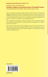 Asymptotic, Algebraic and Geometric Aspects of Integrable Systems