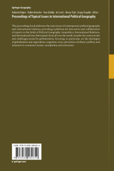 Proceedings of Topical Issues in International Political Geography