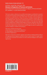Advances in Diagnostics of Processes and Systems