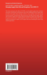Managing Supply Chain Risk and Disruptions Managing Supply Chain Risk and Disruptions
