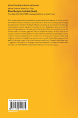 AI and Analytics for Public Health AI and Analytics for Public Health