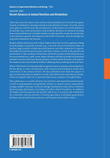 Recent Advances in Animal Nutrition and Metabolism