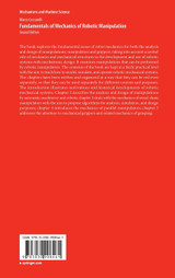 Fundamentals of Mechanics of Robotic Manipulation