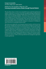 Fostering Sustainable Business Models through Financial Markets