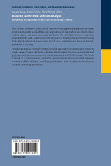 Modern Classification and Data Analysis