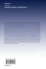 Anomalous Relaxation in Colloidal Systems