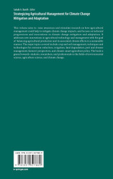 Strategizing Agricultural Management for Climate Change Mitigation and Adaptation Strategizing Agricultural Management for Climate Change Mitigation and Adaptation
