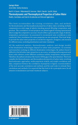 Thermodynamic and Thermophysical Properties of Saline Water