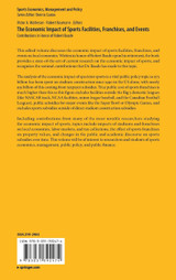 The Economic Impact of Sports Facilities, Franchises, and Events The Economic Impact of Sports Facilities, Franchises, and Events