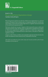 The Law of Third Sector Organizations in Europe The Law of Third Sector Organizations in Europe