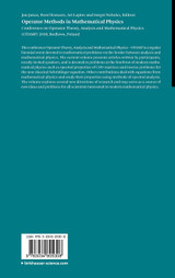 Operator Methods in Mathematical Physics