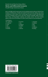 Metric and Differential Geometry