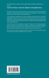 Operator Theory, Operator Algebras and Applications