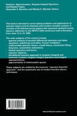Systems, Approximation, Singular Integral Operators, and Related Topics Systems, Approximation, Singular Integral Operators, and Related Topics