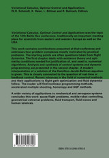 Variational Calculus, Optimal Control and Applications