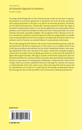 An Axiomatic Approach to Geometry