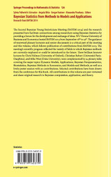 Bayesian Statistics from Methods to Models and Applications